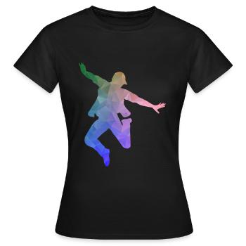 Hip Hop bboy - Frauen T-Shirt - Schwarz - Vorne - AI Model Female 172 dark (172cm)