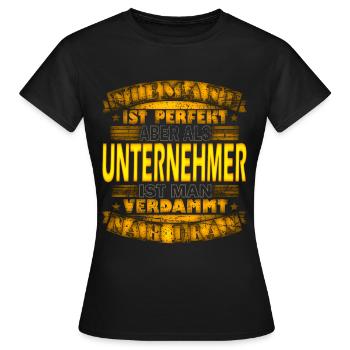 Unternehmer - Frauen T-Shirt - Schwarz - Vorne - AI Model Female 172 dark (172cm)