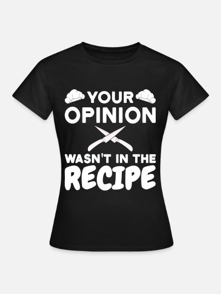 chefkoch koch kochen spruch - Frauen T-Shirt - Schwarz