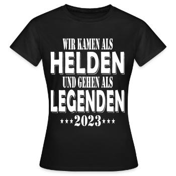 Abschlussklasse 2023 - Frauen T-Shirt - Schwarz - Vorne - AI Model Female 172 dark (172cm)