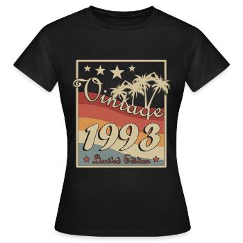 1993 - Jahrgang 1993 - Baujahr 1993 - Frauen T-Shirt - Schwarz - Vorne - AI Model Female 172 dark (172cm)