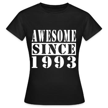 Awesome Since 1993 - Women's T-Shirt - black - Front - AI Model Female 172 dark (172cm)