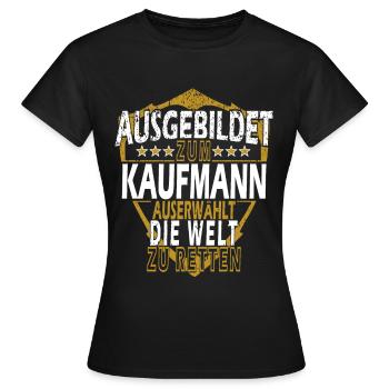Einzelhandel Kaufmann Kauffrau lustige Verkäufer - Frauen T-Shirt - Schwarz - Vorne - AI Model Female 172 dark (172cm)