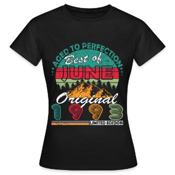 June 1993 Anniversary Juni 1993 Juni - Women's T-Shirt - black - Front - AI Model Female 172 dark (172cm)