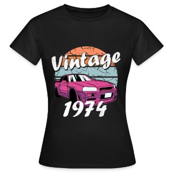 Classe de 1974 Anniversaire de la classe de 1974 - T-shirt Femme - noir - Devant - AI Model Female 172 dark (172cm)