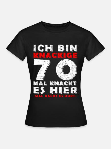 70 Geburtstag 70 Jahre Siebzig Geburtstag 1950 - Frauen T-Shirt - Schwarz