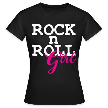 Rock'n'Roll - Women's T-Shirt - black - Front - AI Model Female 172 dark (172cm)