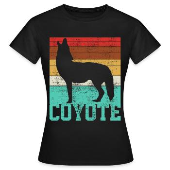 Coyote Coyote Coyote - T-shirt Femme - noir - Devant - AI Model Female 172 dark (172cm)