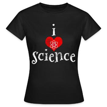 Science science science - Women's T-Shirt - black - Front - AI Model Female 172 dark (172cm)