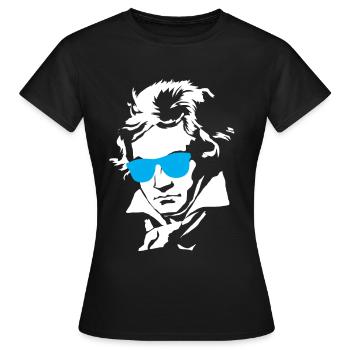 Beethoven - Frauen T-Shirt - Schwarz - Vorne - AI Model Female 172 dark (172cm)