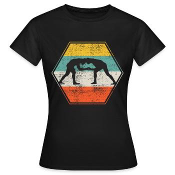 Wrestler Wrestler Grappling - T-shirt Femme - noir - Devant - AI Model Female 172 dark (172cm)