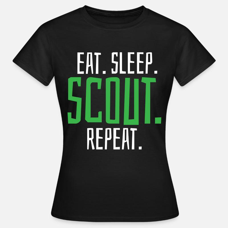 Scout Scouting - Frauen T-Shirt - Schwarz