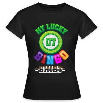 loto - T-shirt Femme - noir - Devant - AI Model Female 172 dark (172cm)