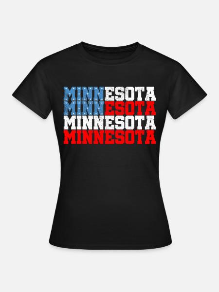 Minnesota - Frauen T-Shirt - Schwarz