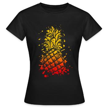 Ananas Ananas Ananas - Frauen T-Shirt - Schwarz - Vorne - AI Model Female 172 dark (172cm)