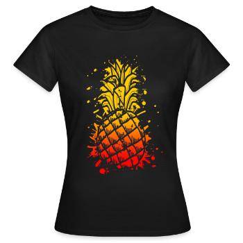 Ananas Ananas - Frauen T-Shirt - Schwarz - Vorne - AI Model Female 172 dark (172cm)