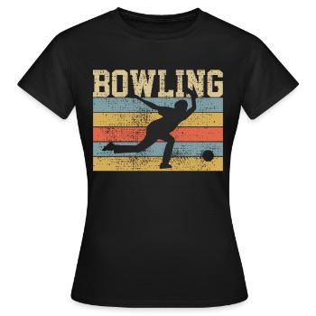 Bowling Bowling Bowling - T-shirt Femme - noir - Devant - AI Model Female 172 dark (172cm)
