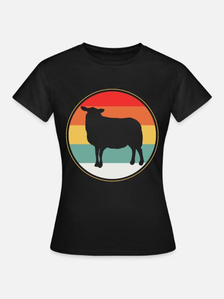 Schaf - Frauen T-Shirt - Schwarz