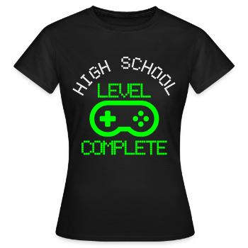 Diplôme d'études secondaires - T-shirt Femme - noir - Devant - AI Model Female 172 dark (172cm)