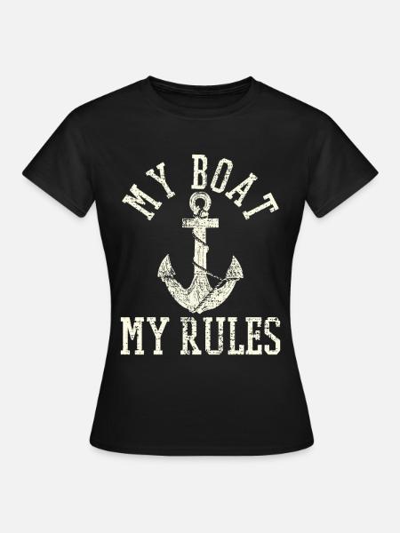 Bootfahren - Frauen T-Shirt - Schwarz