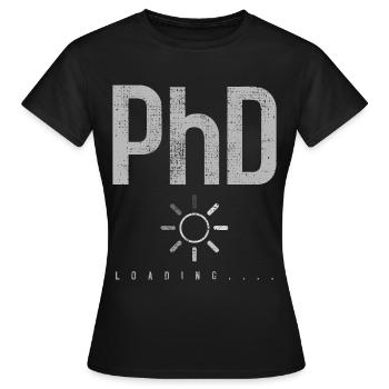 Doktorand - Frauen T-Shirt - Schwarz - Vorne - AI Model Female 172 dark (172cm)