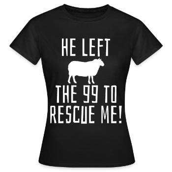 Bible religious Christian - Women's T-Shirt - black - Front - AI Model Female 172 dark (172cm)