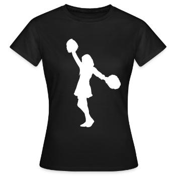 Cheerleader Cheerleader - Frauen T-Shirt - Schwarz - Vorne - AI Model Female 172 dark (172cm)