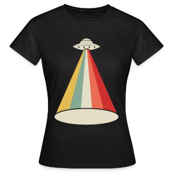 Alien UFO alien - Women's T-Shirt - black - Front - AI Model Female 172 dark (172cm)