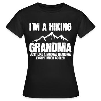 Hiking Hiking Hiking - Women's T-Shirt - black - Front - AI Model Female 172 dark (172cm)