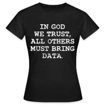 Datenprogrammierer-Entwickler - Frauen T-Shirt - Schwarz - Vorne - AI Model Female 172 dark (172cm)