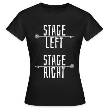 Théâtre de musique de scène - T-shirt Femme - noir - Devant - AI Model Female 172 dark (172cm)