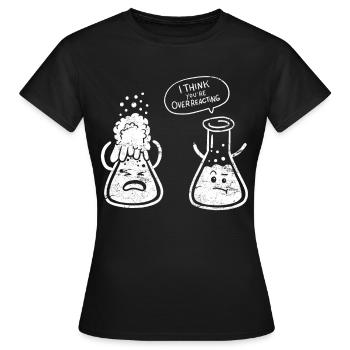 Weinlese-Lehrer für Chemie-Nerd-Physik-Biologie - Frauen T-Shirt - Schwarz - Vorne - AI Model Female 172 dark (172cm)