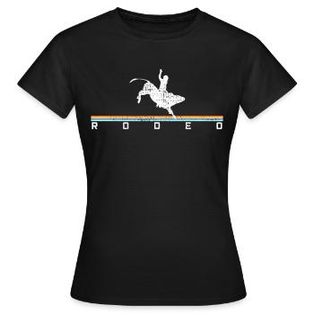 Rodeo - Frauen T-Shirt - Schwarz - Vorne - AI Model Female 172 dark (172cm)