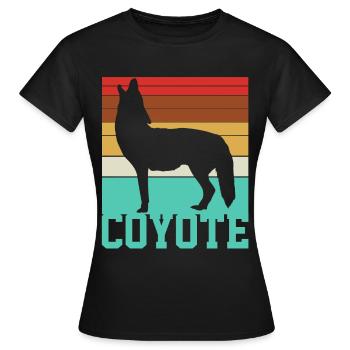 Coyote Coyote Coyote - T-shirt Femme - noir - Devant - AI Model Female 172 dark (172cm)