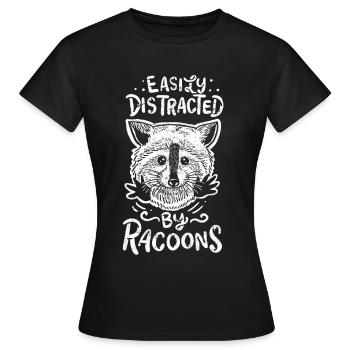 Raton laveur raton laveur raton laveur - T-shirt Femme - noir - Devant - AI Model Female 172 dark (172cm)