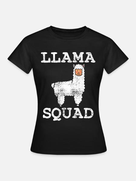 Lama Lama Lama - Frauen T-Shirt - Schwarz