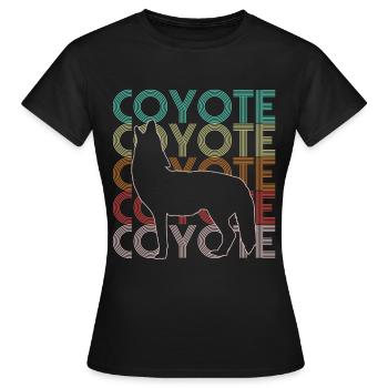 Coyote Coyote Coyote - T-shirt Femme - noir - Devant - AI Model Female 172 dark (172cm)