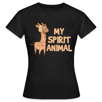 Giraffes Giraffes Giraffes - Women's T-Shirt - black - Front - AI Model Female 172 dark (172cm)
