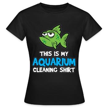 aquarium - T-shirt Femme - noir - Devant - AI Model Female 172 dark (172cm)