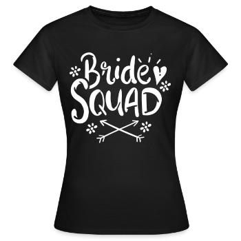 Groupe de mariée - T-shirt Femme - noir - Devant - AI Model Female 172 dark (172cm)