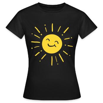 Sunshine sunshine - Women's T-Shirt - black - Front - AI Model Female 172 dark (172cm)