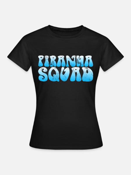 Piranha Fisch - Frauen T-Shirt - Schwarz