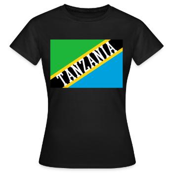 Tanzanie Tanzanie Tanzanie - T-shirt Femme - noir - Devant - AI Model Female 172 dark (172cm)