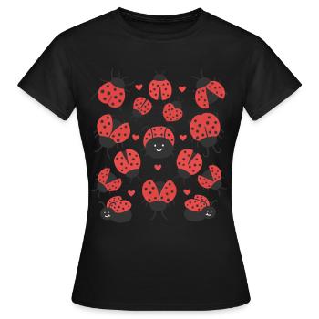 coccinelle - T-shirt Femme - noir - Devant - AI Model Female 172 dark (172cm)
