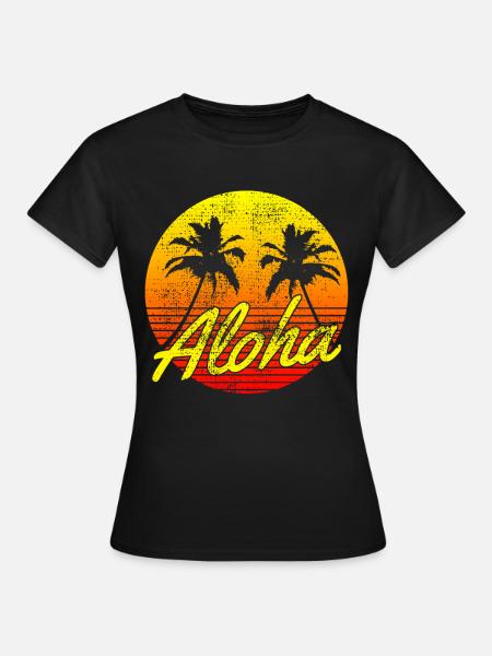Aloha - Frauen T-Shirt - Schwarz