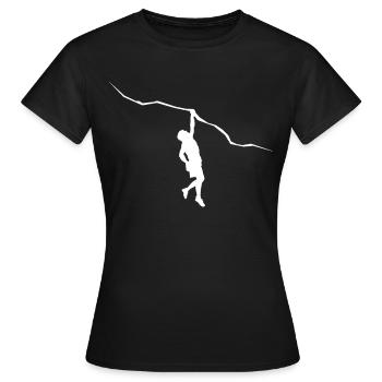 Bouldern Klettern - Frauen T-Shirt - Schwarz - Vorne - AI Model Female 172 dark (172cm)