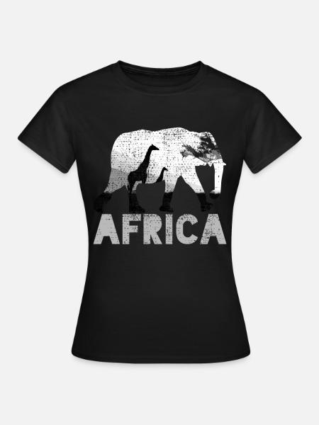 Afrika - Frauen T-Shirt - Schwarz