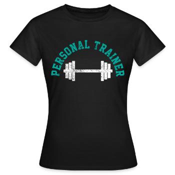 préparateur physique - T-shirt Femme - noir - Devant - AI Model Female 172 dark (172cm)