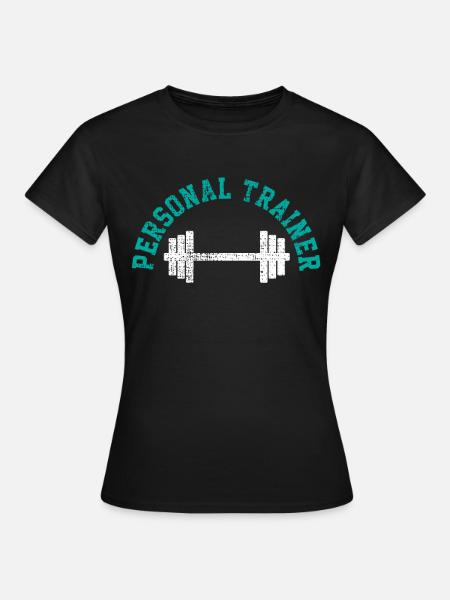Fitnesstrainer - Frauen T-Shirt - Schwarz