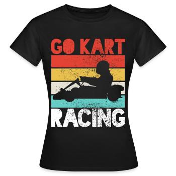 Kart Racing Kart Racing Kart Racing - Frauen T-Shirt - Schwarz - Vorne - AI Model Female 172 dark (172cm)